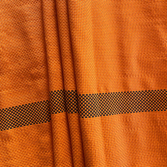 Custom handmade woven braided genuine cowhide leather sheet for car seat cover