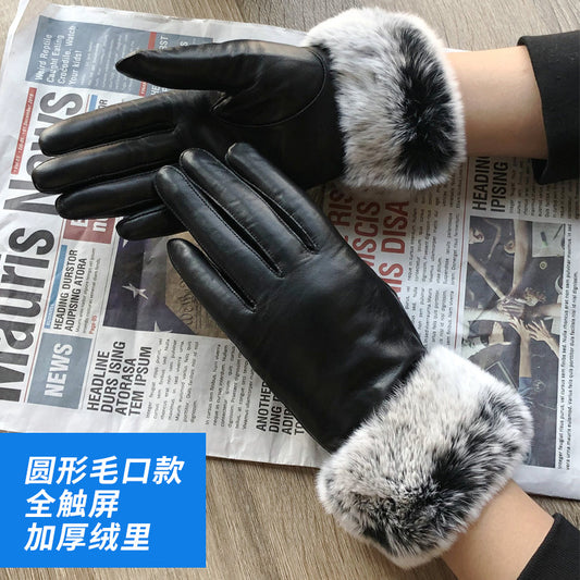genuine sheepskin leather gloves
