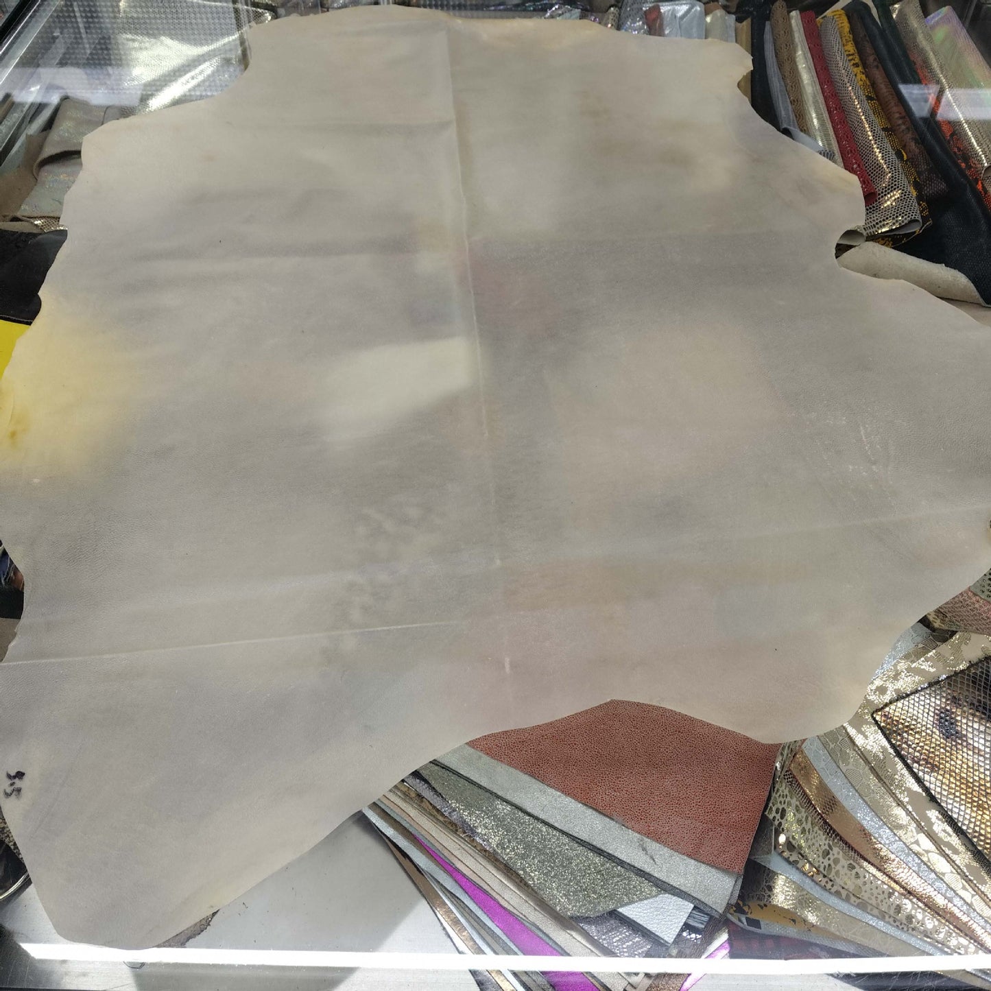 Transparent sheep skin leather for apparel garments clothes