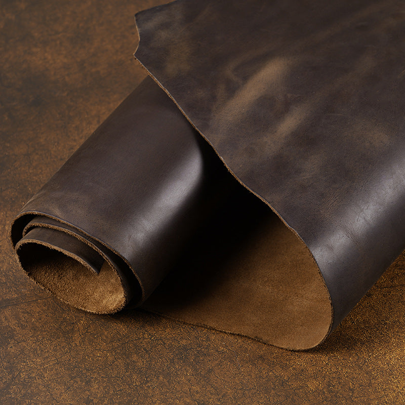 China tannery custom made premium brown genuine cowhide leather 2.0mm-Natural full grain, Built to last
