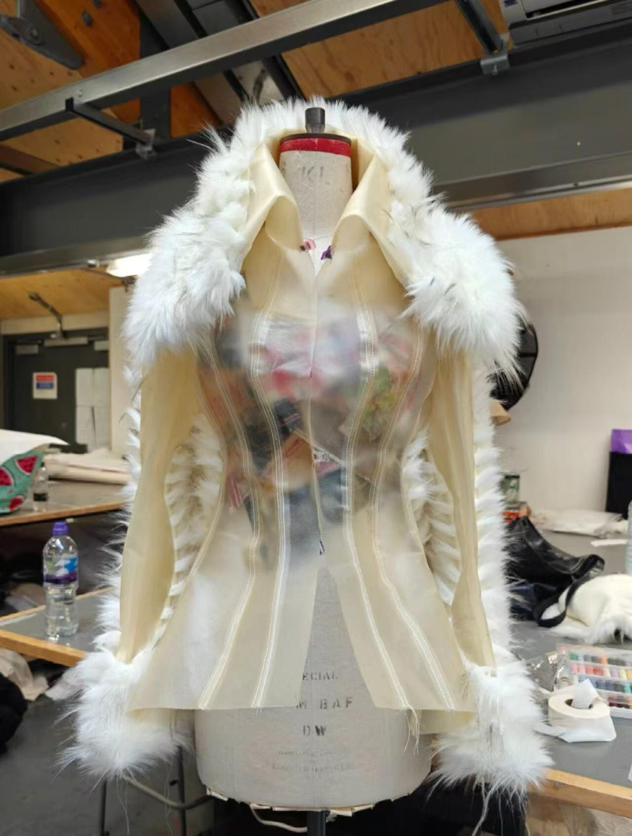 Transparent sheep skin leather for apparel garments clothes