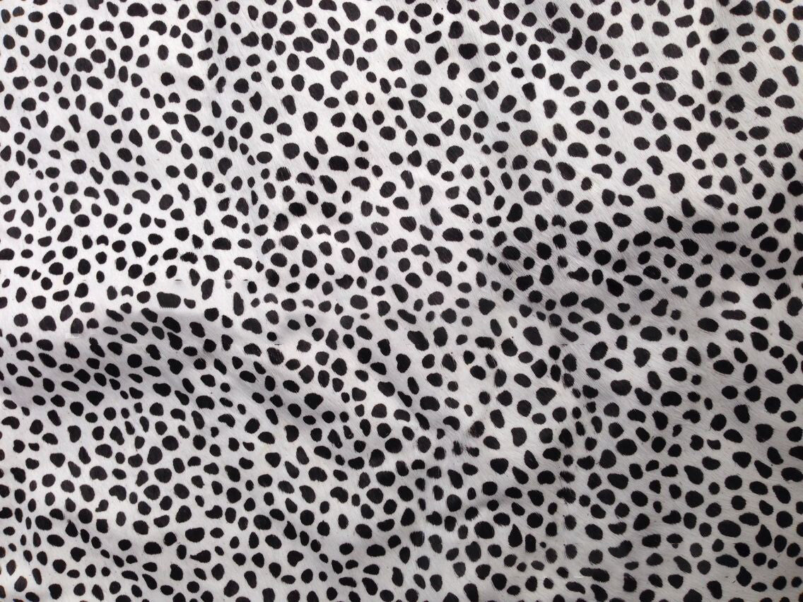 genuine cow hide hair on