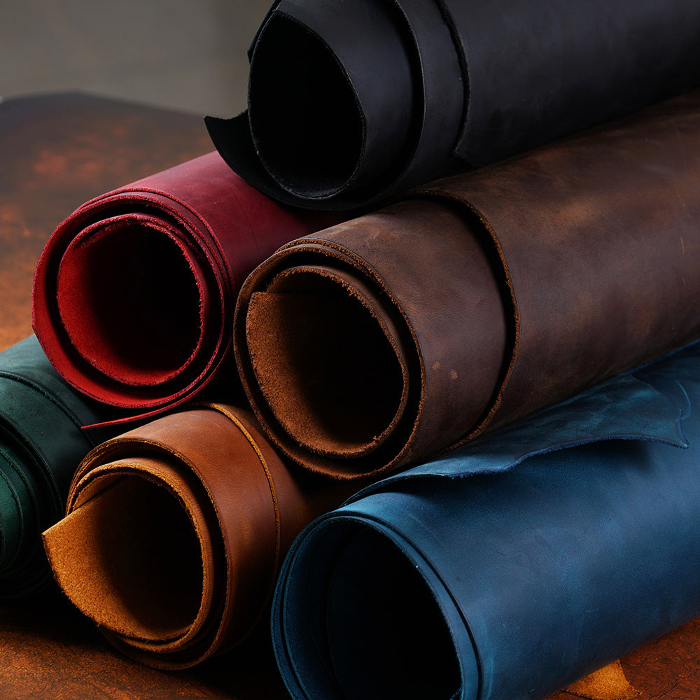 China tannery custom made premium brown genuine cowhide leather 2.0mm-Natural full grain, Built to last