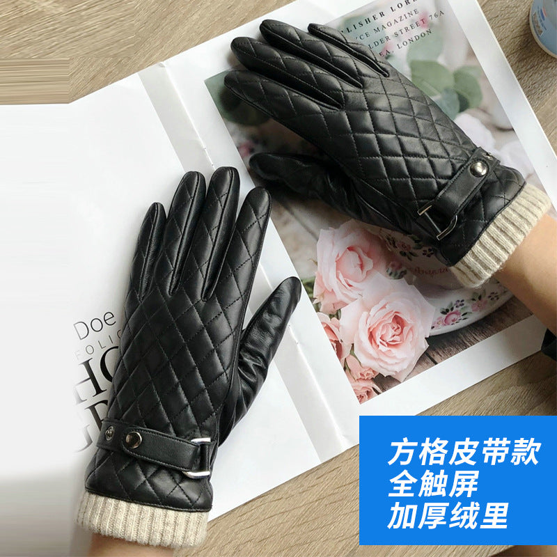 genuine sheepskin leather gloves